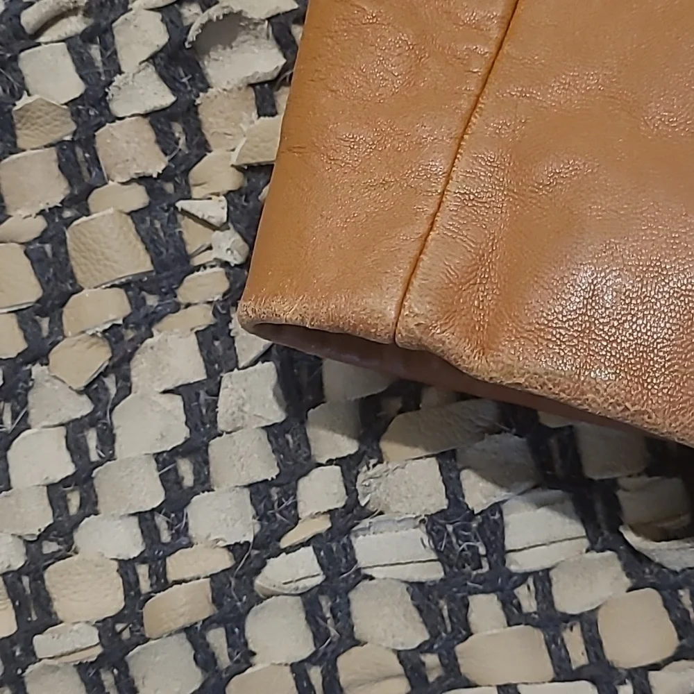 MICHAEL KORS CLASSIC BUTTERSCOTCH TAN LEATHER JACKET COAT - Picture 8 of 16